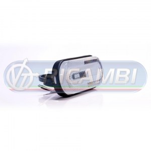 FANALINO INGOMBRO STRISCIA A LED A ELLISSE C/STAFFA BIANCO